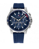 Tommy Hilfiger Mason Blue Dial Blue Rubber Strap Watch for Men - 1791791 Buy Now By Tommy Hilfiger