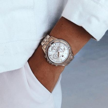 Tommy Hilfiger Ari Diamonds Silver Dial Rose Gold Steel Strap Watch for Women - 1781978 Buy Now By Tommy Hilfiger