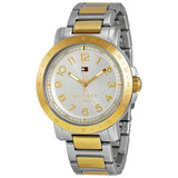 Tommy Hilfiger Damen Silver Dial Two Tone Steel Strap Watch for Women - 1781398 Buy Now By Tommy Hilfiger