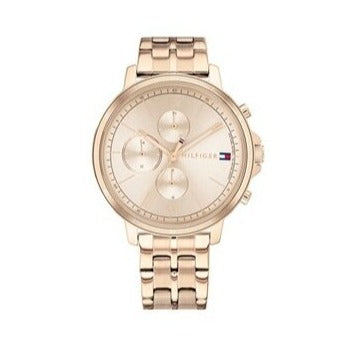Tommy Hilfiger Madison Chronograph Quartz Rose Gold Dial Rose Gold Steel Strap Watch For Women - 1782190 Buy Now By Tommy Hilfiger