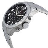 Tommy Hilfiger Trent Chronograph Black Dial Silver Steel Strap Watch for Men - 1791054 Buy Now By Tommy Hilfiger