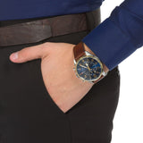 Tommy Hilfiger Deacan Blue Dial Brown Leather Strap Watch for Men - 1791549 Buy Now By Tommy Hilfiger
