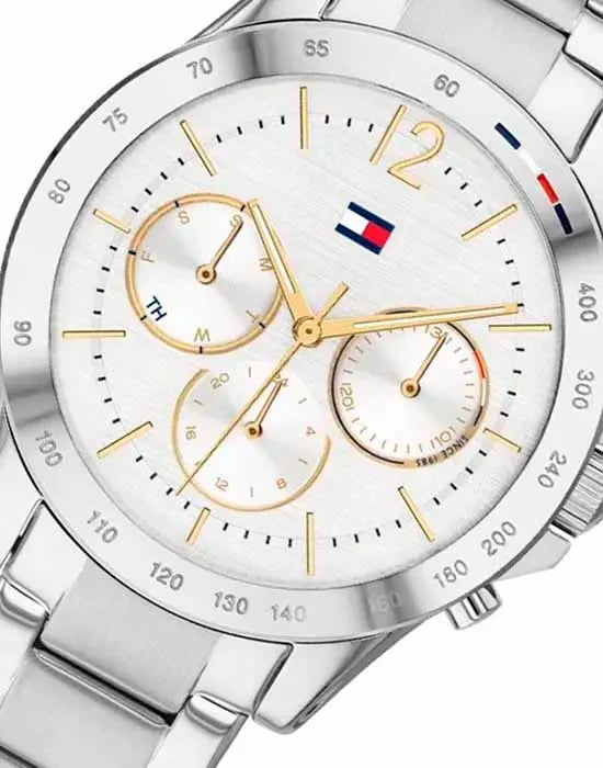 Tommy Hilfiger Haven Multifunction Chronograph White Dial Silver Steel Strap Watch For Women - 1782194 Buy Now By Tommy Hilfiger