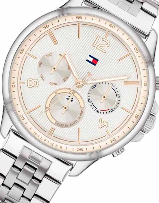 Tommy Hilfiger Harper Chronograph White Dial Silver Steel Strap Watch For Women - 1782222 Buy Now By Tommy Hilfiger