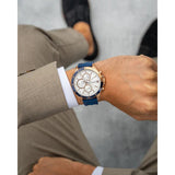 Tommy Hilfiger Bank Multifunction Quartz White Dial Blue Rubber Strap Watch for Men - 1791778 Buy Now By Tommy Hilfiger