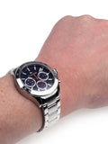 Tommy Hilfiger Hudson Chronograph Quartz Blue Dial Silver Steel Strap Watch For Men - 1791228 Buy Now By Tommy Hilfiger