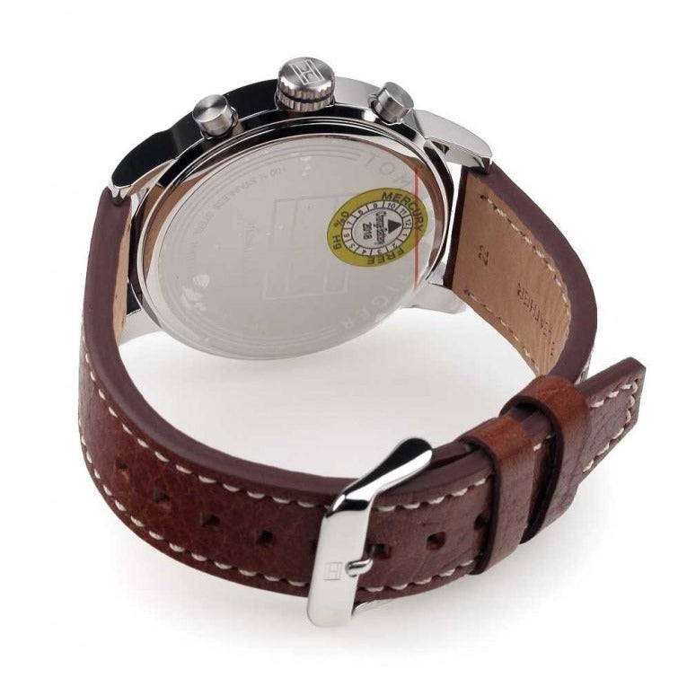 Tommy Hilfiger Jake Multifunction White Dial Brown Leather Strap Watch for Men - 1791230 Buy Now By Tommy Hilfiger