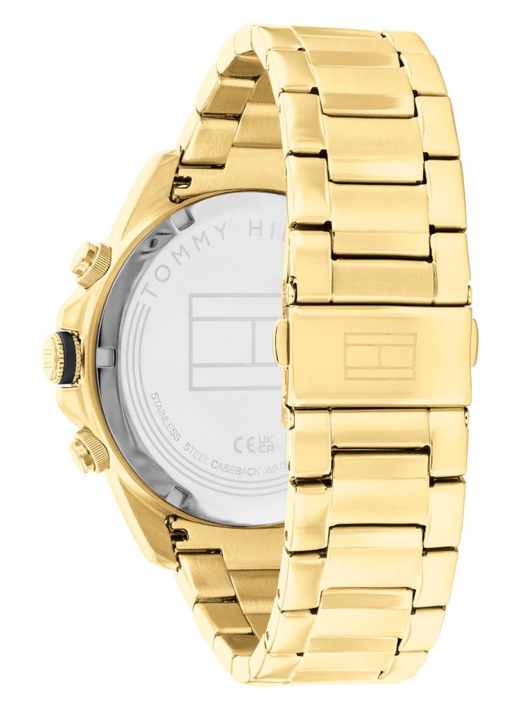 Tommy Hilfiger Lars Chronograph Gold Dial Gold Steel Strap Watch For Men - 1792060 Buy Now By Tommy Hilfiger