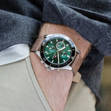 Tommy Hilfiger Larson Chronograph Green Dial Brown Leather Strap Watch For Men - 1791983 Buy Now By Tommy Hilfiger