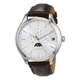 Tommy Hilfiger Oliver Quartz White Dial Brown Leather Strap Watch for Men - 1791304 Buy Now By Tommy Hilfiger