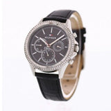 Tommy Hilfiger Ari Diamonds Black Dial Black Leather Strap Watch for Women - 1781981 Buy Now By Tommy Hilfiger