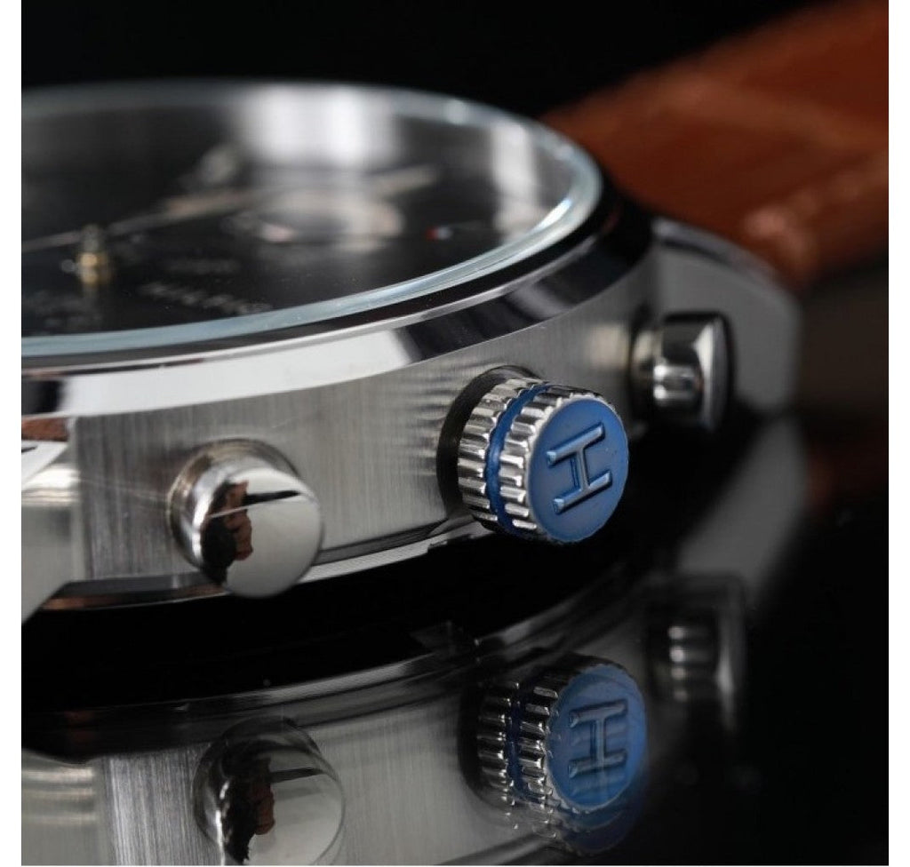 Tommy Hilfiger Kane Grey Dial Brown Leather Strap Watch for Men - 1710398 Buy Now By Tommy Hilfiger