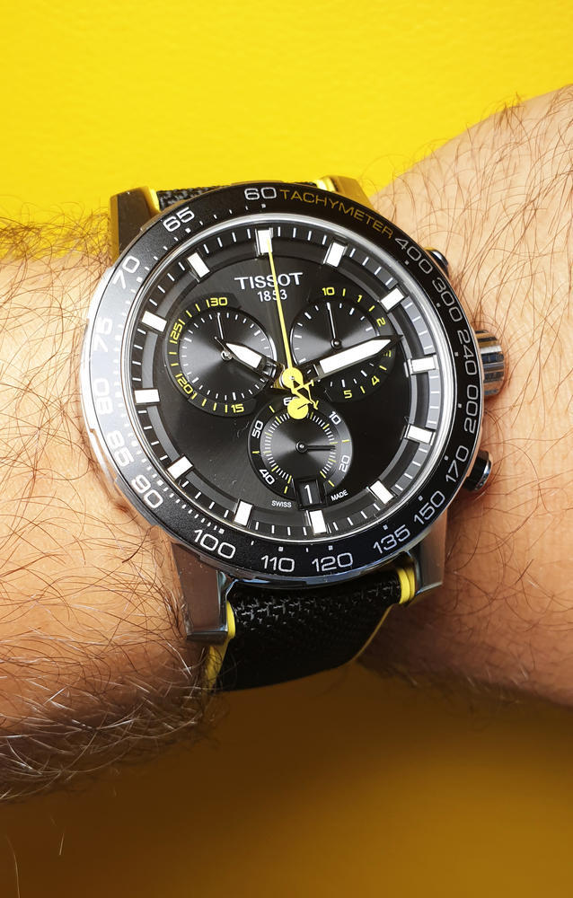 Tissot T Sport Supersport Chrono Tour De France Black Dial Black Nylon Strap Watch for Men - T125.617.17.051.00 Buy Now By Tissot