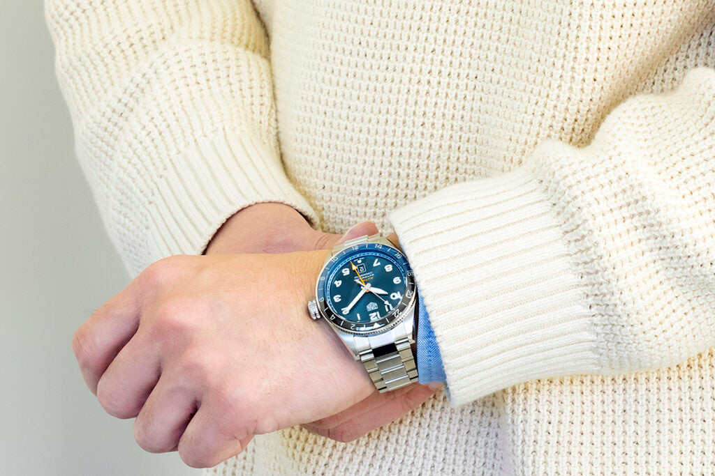 Tag Heuer Autavia Cosc GMT Automatic Blue Dial Silver Steel Strap Watch for Men - WBE511A.BA0650 Buy Now By Tag Heuer