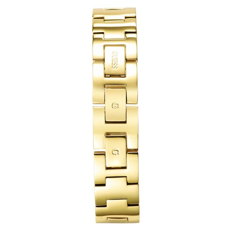 Guess Chelsea Crystals Mother of Pearl White Dial Gold Mesh Bracelet Watch For Women - W0647L7 Buy Now By Guess