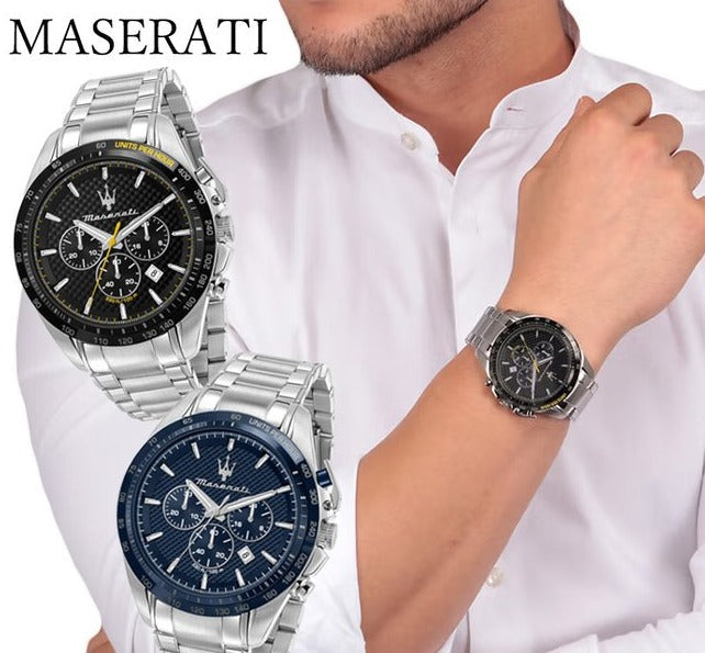 Maserati Traguardo Chronograph Blue Dial 45mm Stainless Steel Watch For Men - R8873612043 Buy Now By Maserati