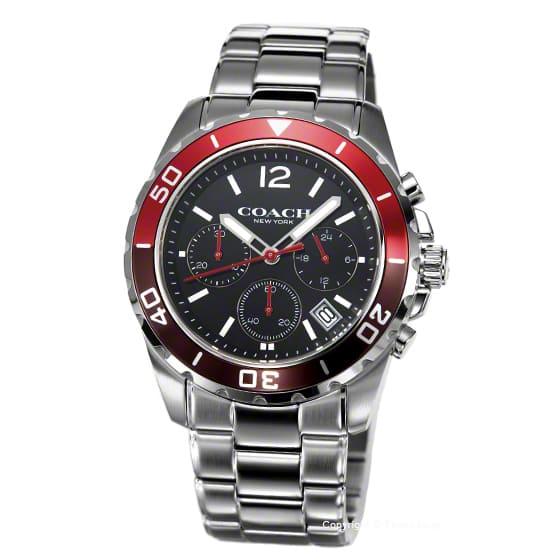 Coach Kent Black Dial Silver Steel Strap Watch for Men - 14602556 Buy Now By Coach