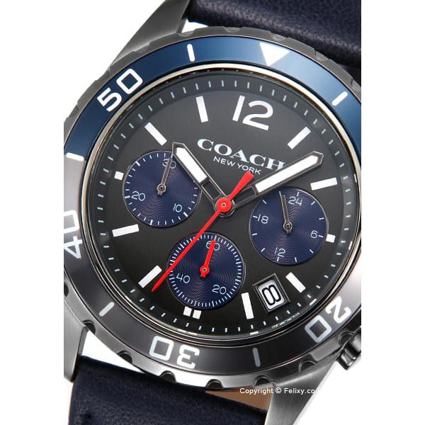 Coach Kent Grey Dial Blue Leather Strap Watch for Men - 14602558 Buy Now By Coach