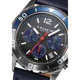 Coach Kent Grey Dial Blue Leather Strap Watch for Men - 14602558 Buy Now By Coach