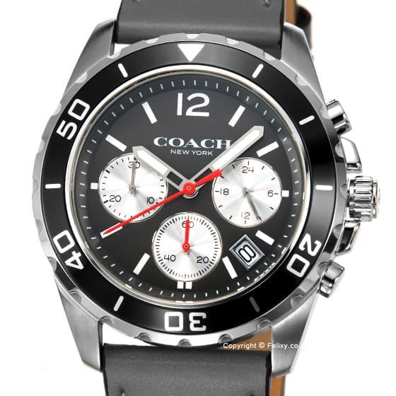 Coach Kent Grey Dial Grey Leather Strap Watch for Men - 14602561 Buy Now By Coach
