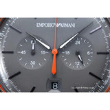Emporio Armani Aviator Grey Dial Grey Leather Strap Watch For Men - AR11168 Buy Now By Emporio Armani