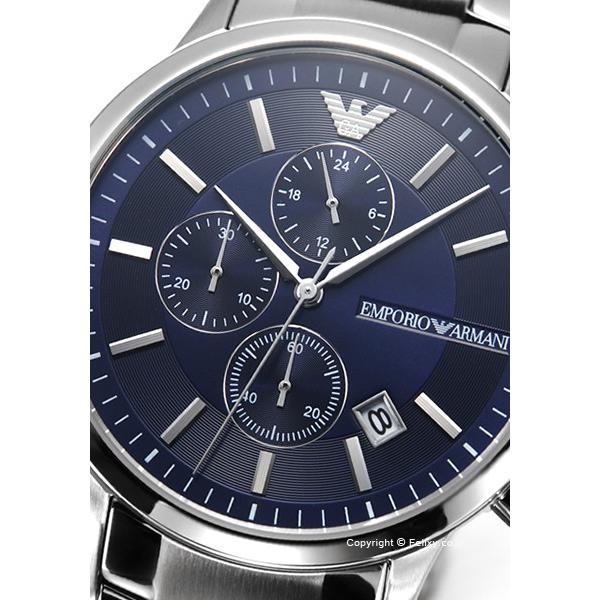 Emporio Armani Renato Chronograph Blue Dial Silver Steel Strap Watch For Men - AR11164 Buy Now By Emporio Armani