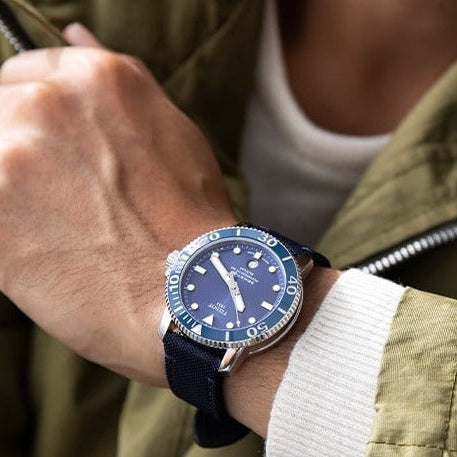 Tissot Seastar 1000 Powermatic 80 Silicium Blue Dial Blue Nylon Strap Watch For Men - T120.407.17.041.01 Buy Now By Tissot