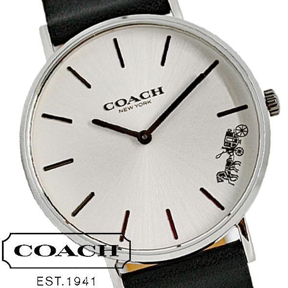 Coach Perry White Dial Black Leather Strap Watch for Women - 14503115 Buy Now By Coach