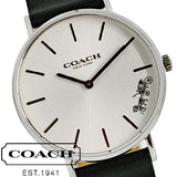 Coach Perry White Dial Black Leather Strap Watch for Women - 14503115 Buy Now By Coach