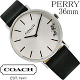 Coach Perry White Dial Black Leather Strap Watch for Women - 14503115 Buy Now By Coach