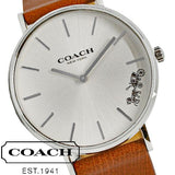 Coach Perry Silver Dial Brown Leather Strap Watch for Women - 14503120 Buy Now By Coach
