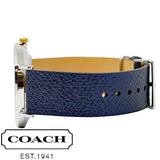 Coach Perry White Dial Blue Leather Strap Watch for Women - 14503156 Buy Now By Coach