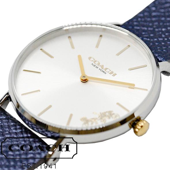 Coach Perry White Dial Blue Leather Strap Watch for Women - 14503156 Buy Now By Coach