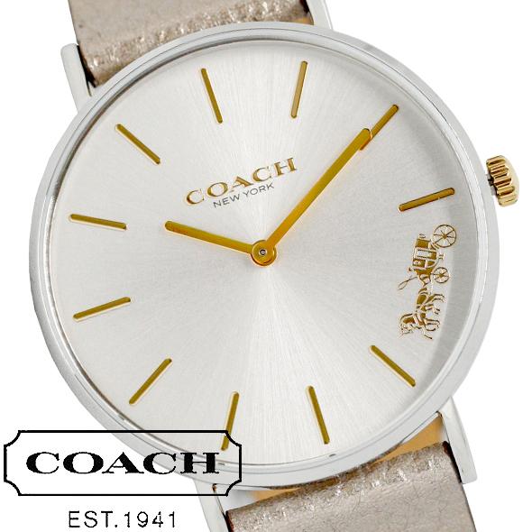 Coach Perry White Dial Beige Leather Strap Watch for Women - 14503157 Buy Now By Coach