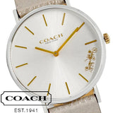 Coach Perry White Dial Beige Leather Strap Watch for Women - 14503157 Buy Now By Coach