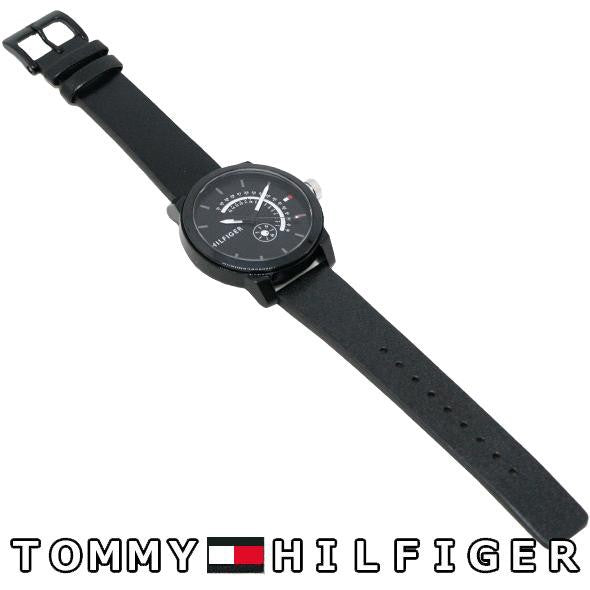 Tommy Hilfiger Denim Quartz Black Dial Black Leather Strap Watch for Men - 1791479 Buy Now By Tommy Hilfiger