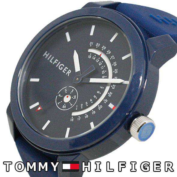Tommy Hilfiger Denim Quartz Blue Dial Blue Rubber Strap Watch for Men - 1791482 Buy Now By Tommy Hilfiger