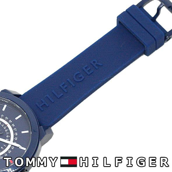 Tommy Hilfiger Denim Quartz Blue Dial Blue Rubber Strap Watch for Men - 1791482 Buy Now By Tommy Hilfiger
