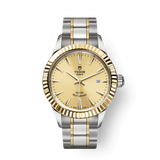 Tudor Style Automatic Diamonds Gold Dial Two Tone Steel Strap Watch for Men - M12713-0007 Buy Now By Tudor