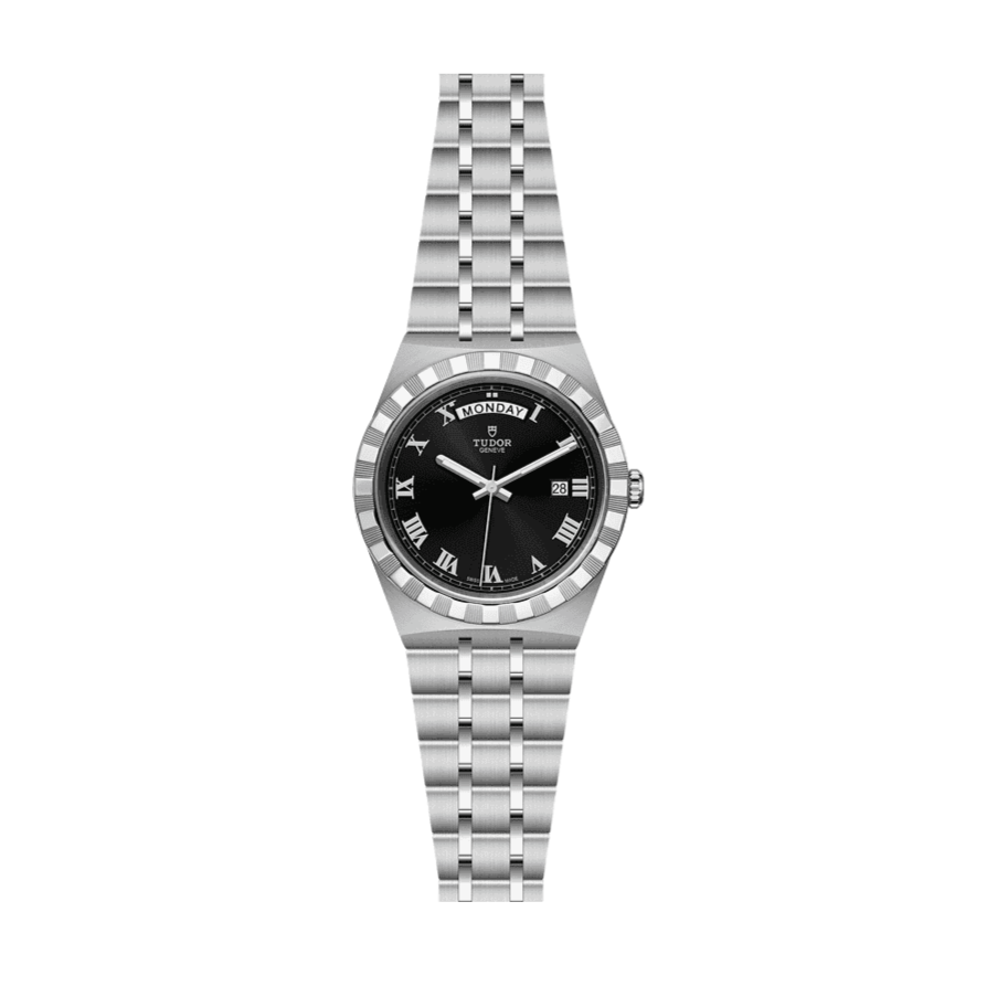Tudor Royal Automatic Black Dial Silver Steel Strap Watch for Men - M28600-0003 Buy Now By Tudor