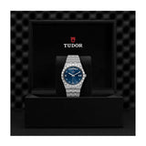 Tudor Royal Automatic Diamonds Blue Dial Silver Steel Strap Watch for Men - M28600-0006 Buy Now By Tudor