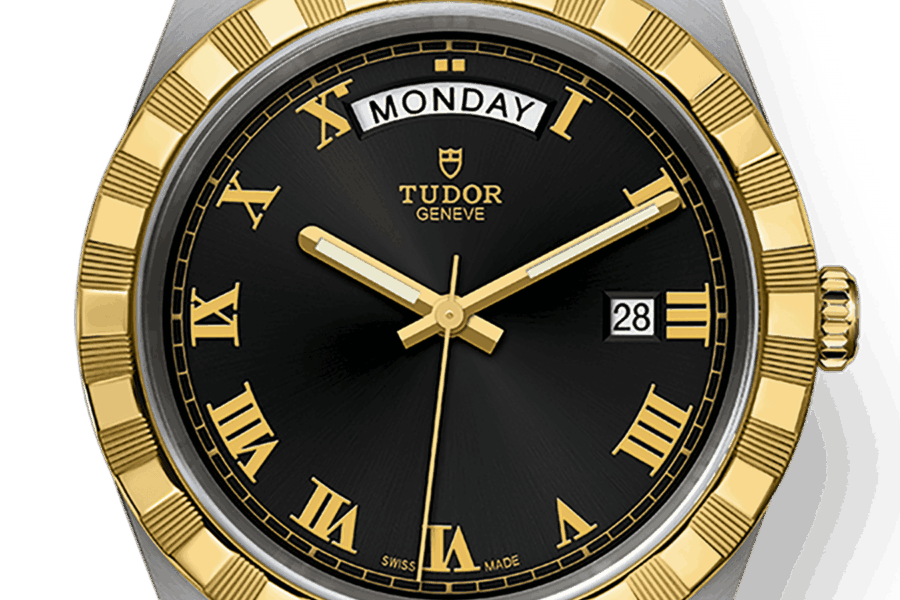 Tudor Royal Automatic Black Dial Two Tone Steel Strap Watch for Men - M28603-0003 Buy Now By Tudor