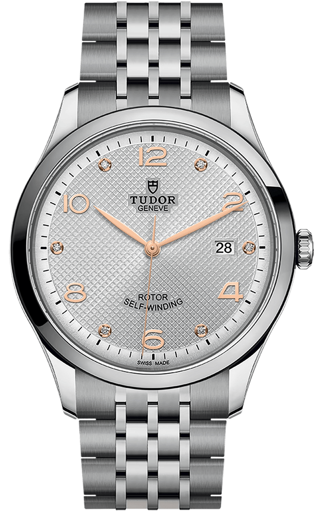 Tudor 1926 Automatic Diamonds Silver Dial Silver Steel Strap Watch for Men - M91650-0003 Buy Now By Tudor