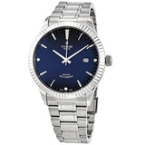 Tudor Style Automatic Diamonds Blue Dial Silver Steel Strap Watch for Men - M12710-0017 Buy Now By Tudor