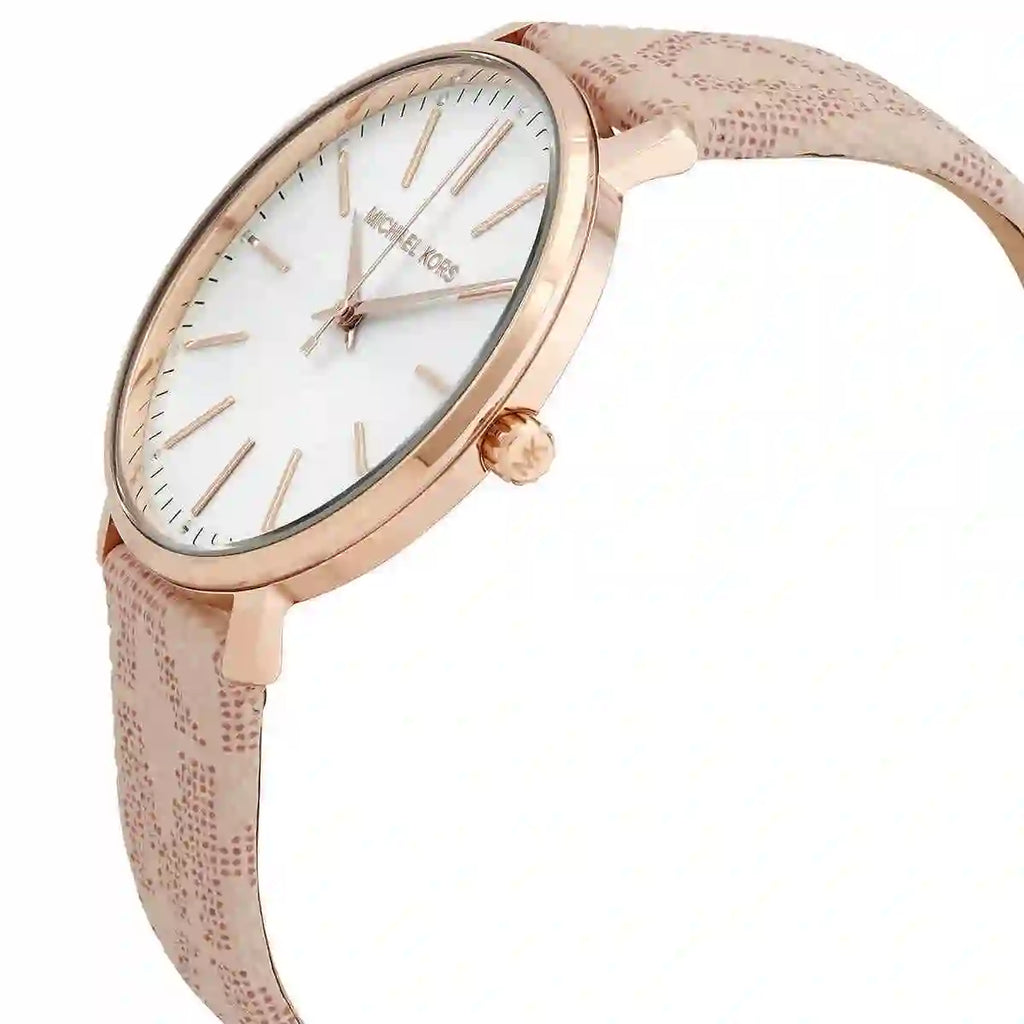Michael Kors Pyper Quartz White Dial Pink Leather Strap Watch For Women - MK2859 Buy Now By Michael Kors