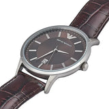 Emporio Armani Renato Classic Brown Dial Brown Leather Strap Watch For Men - AR2413 Buy Now By Emporio Armani