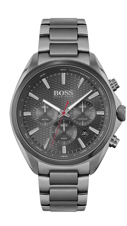 Hugo Boss Distinct Grey Dial Gren Steel Strap Watch for Men - 1513858 Buy Now By Hugo Boss