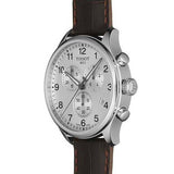 Tissot T Sport Chrono XL Classic Silver Dial Brown Leather Strap Watch For Men - T116.617.16.037.00 Buy Now By Tissot