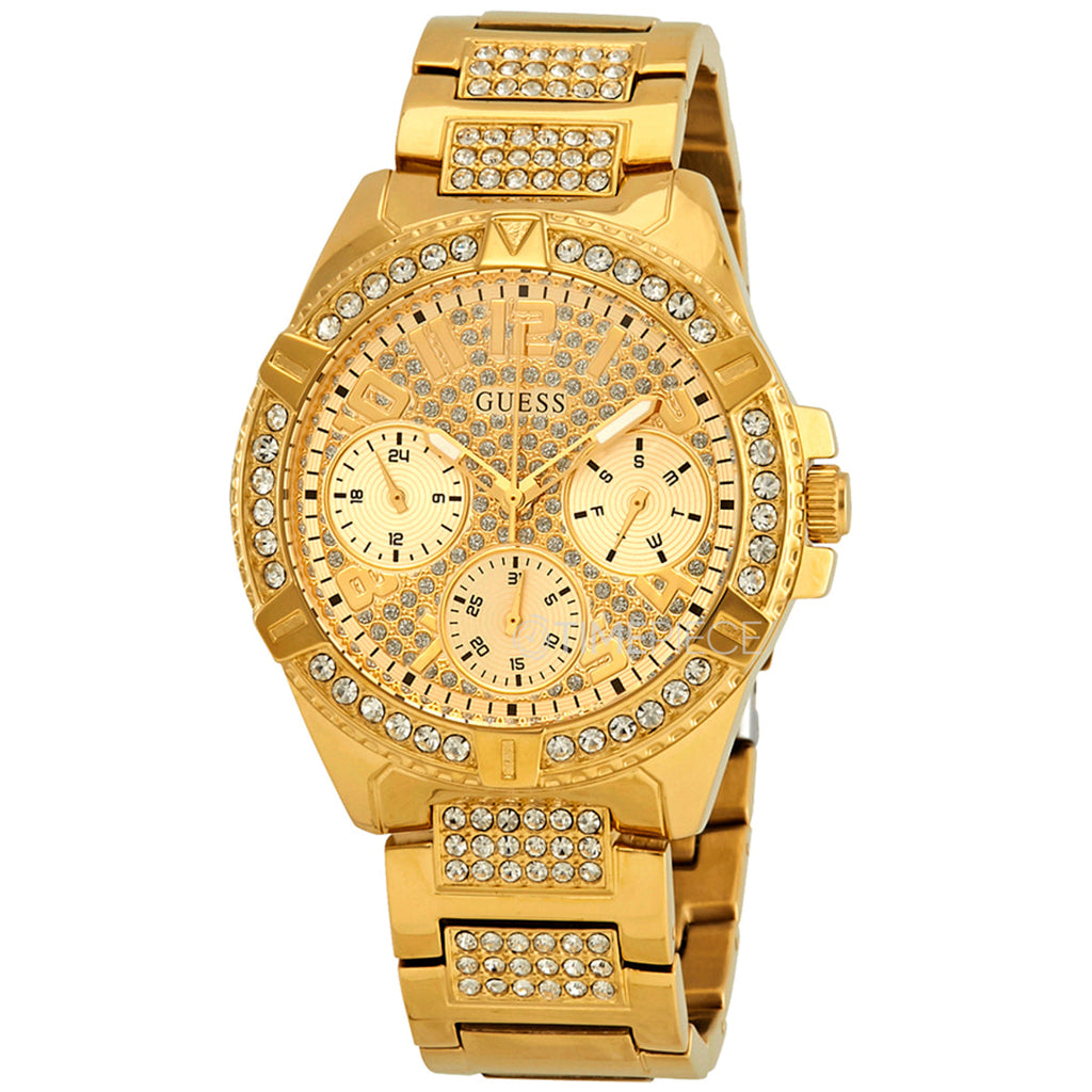 Guess Frontier Diamonds Gold Dial Gold Steel Strap Watch For Women - W1156L2 Buy Now By Guess