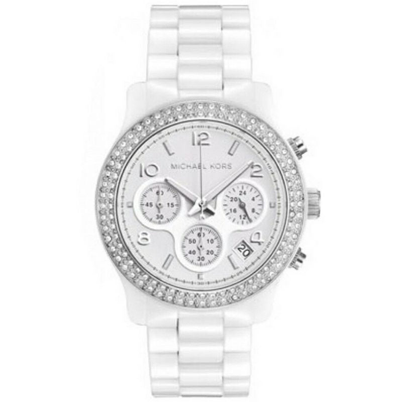 Michael Kors Runway White Dial White Steel Strap Watch for Women - MK5188 Buy Now By Michael Kors